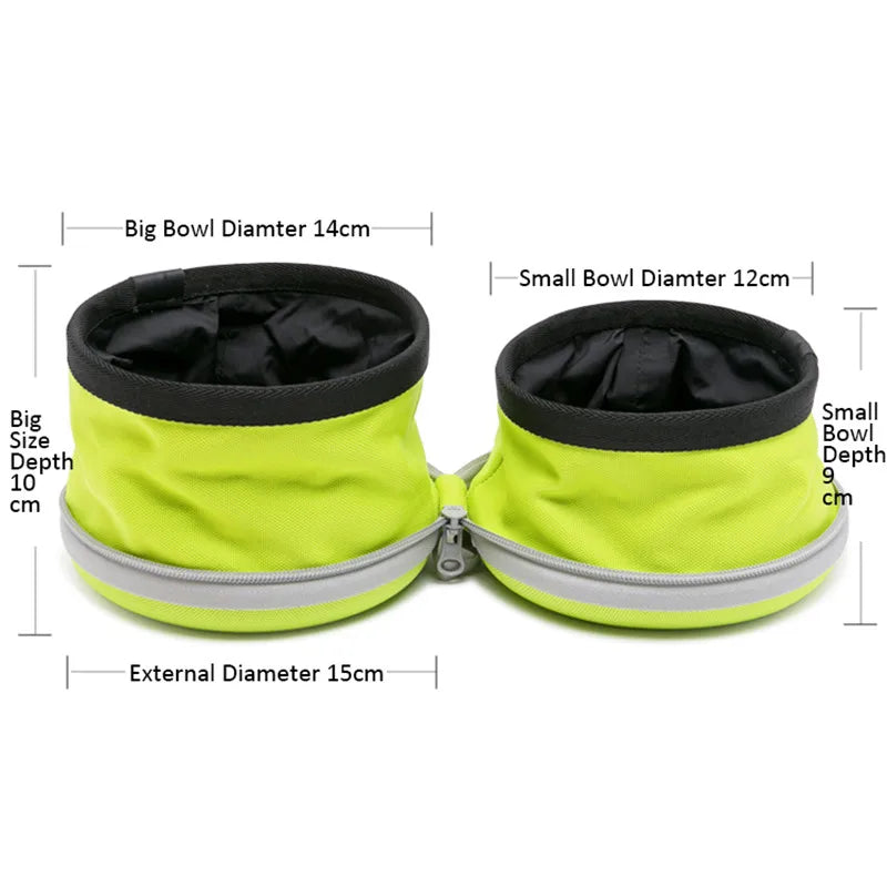 Truelove Collapsible Double Dog Bowl