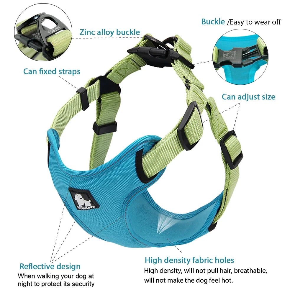 Truelove Padded Reflective Dog harness Whisker & Willow Pet Supply