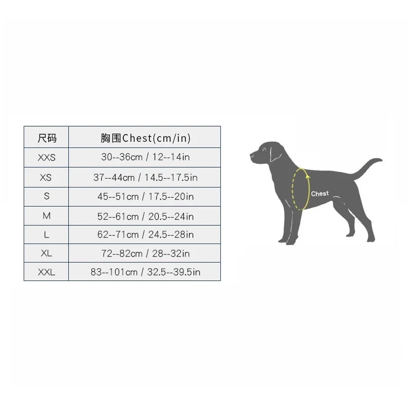 TRUELOVE High-Performance Foul Weather Jacket Dog Harness Vest Combination